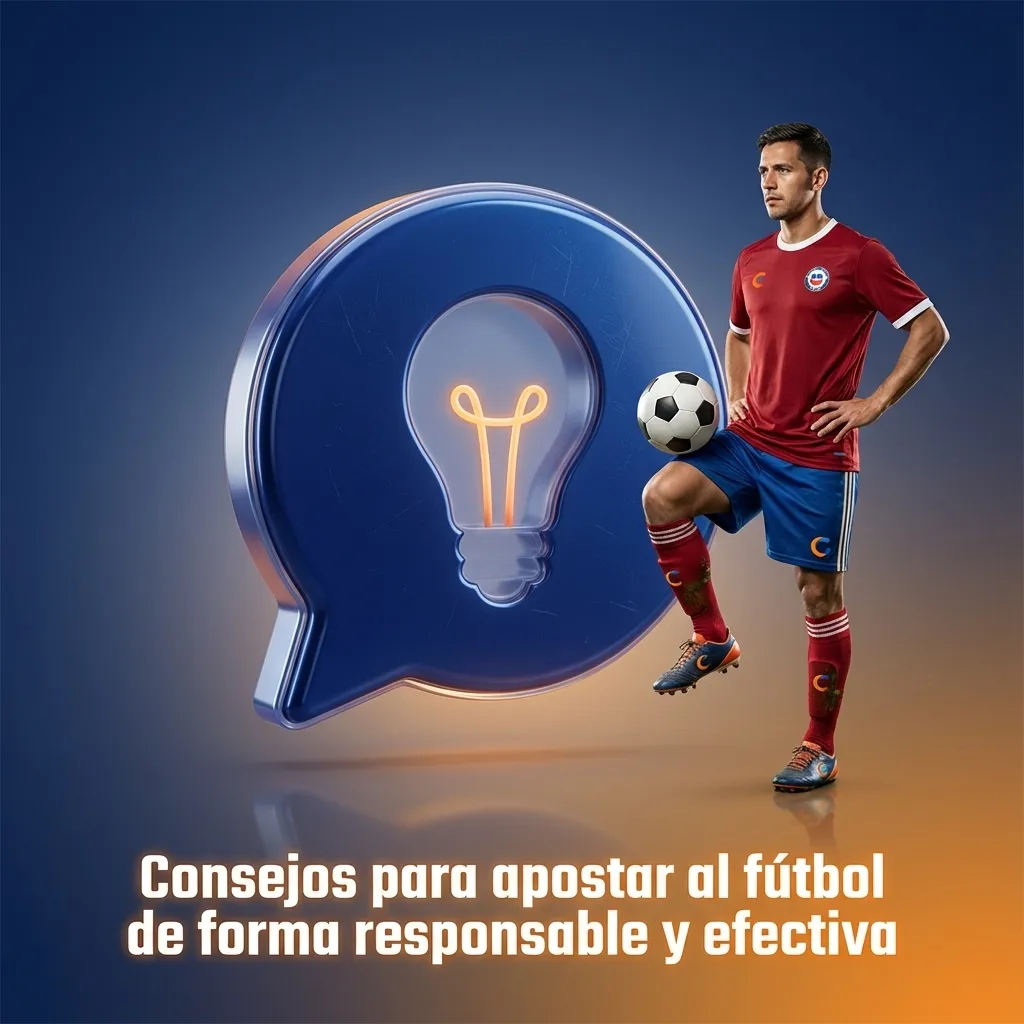 Infografía en español con consejos para apostar al fútbol responsablemente, análisis de equipos y gestión de banca en 1win Chile