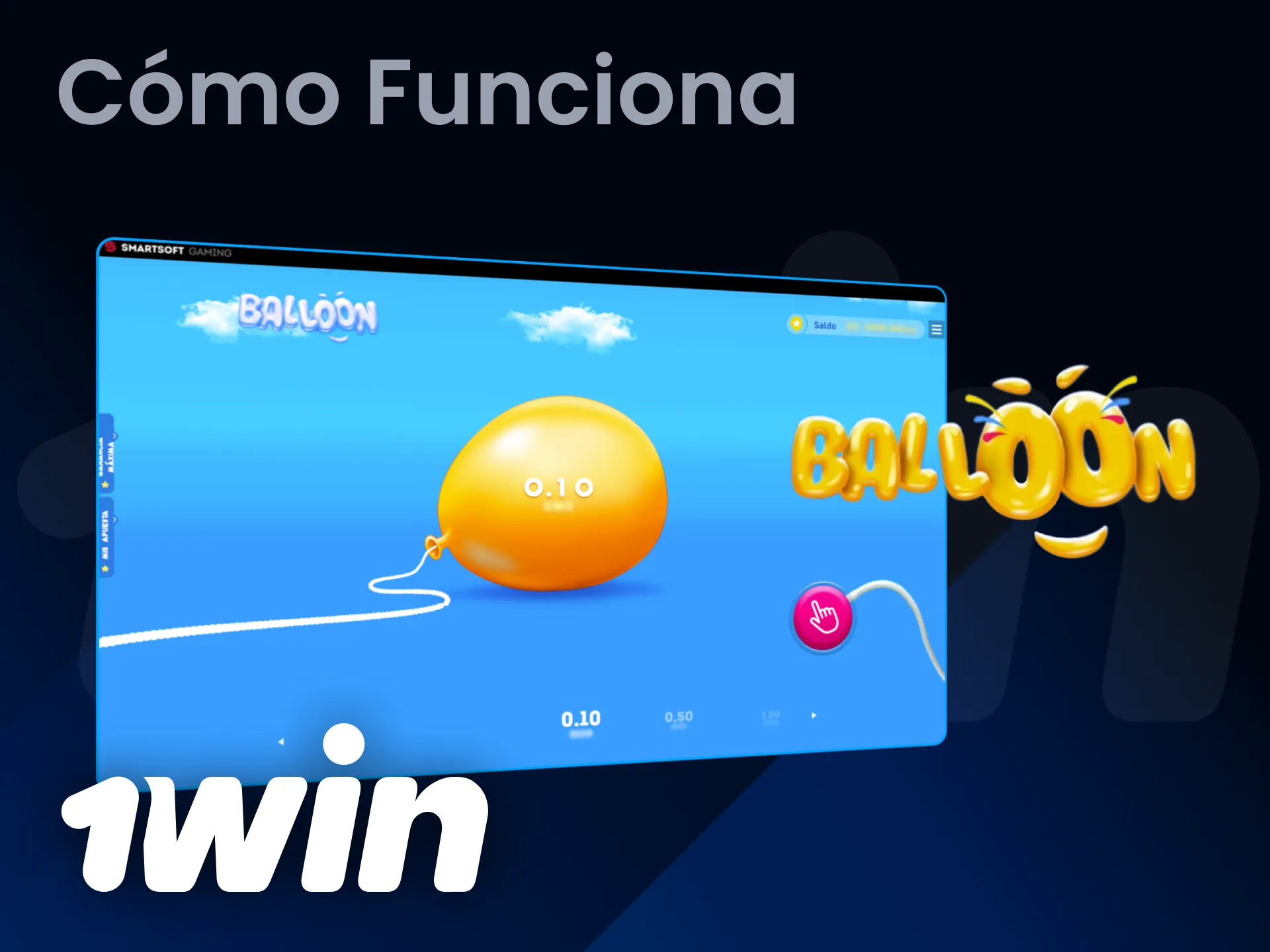 Aprende cómo funciona el juego Balloon disponible en 1win Chile.