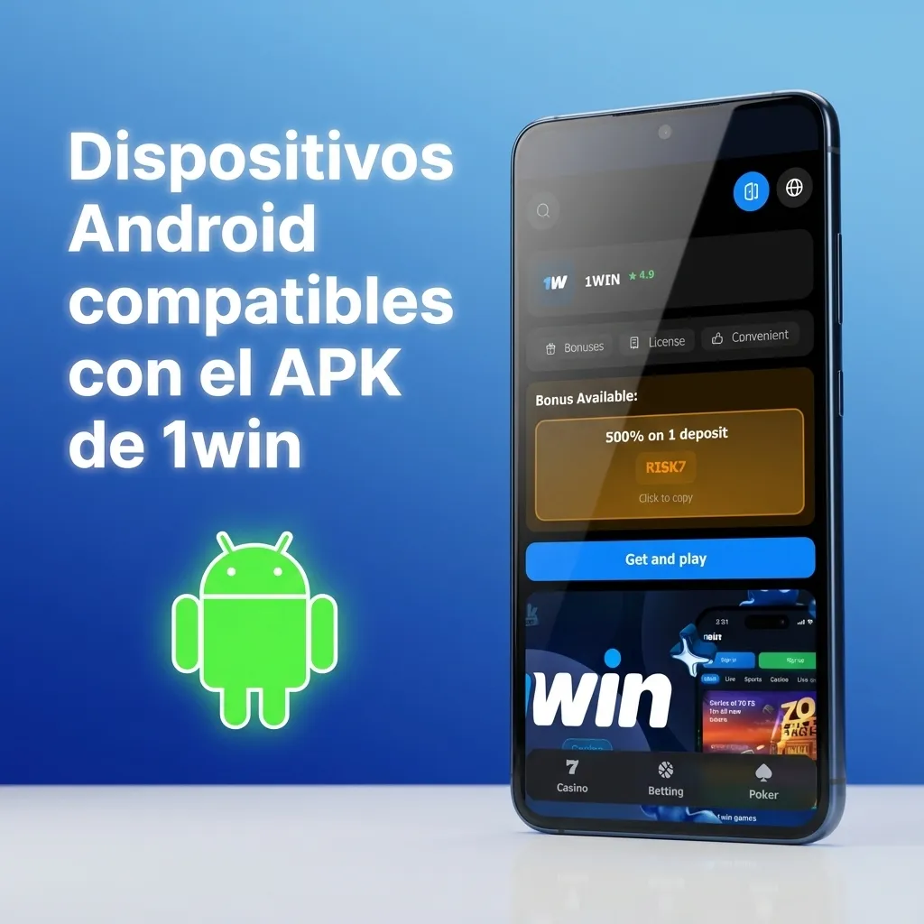 Tabla de marcas y modelos Android compatibles en Chile para instalar y usar el APK de 1win sin problemas