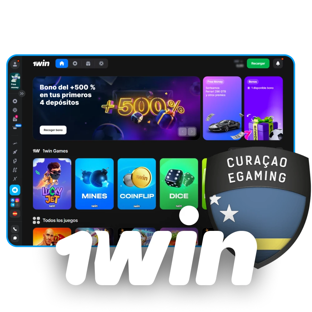 Verifica la licencia oficial de 1Win.